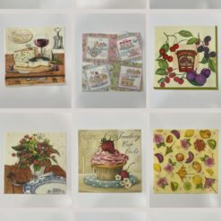 Set 24pz tovaglioli per decoupage – Tema Cucina