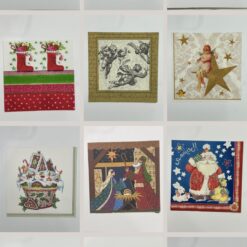 Set 24 pz Tovaglioli Natalizi per Decoupage