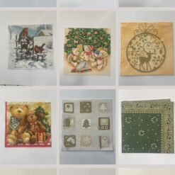Set 24 pz Tovaglioli Natalizi per Decoupage