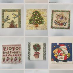 Set 24 pz Tovaglioli Natalizi per Decoupage