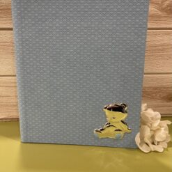 Album Portafoto – Azzurro con Orsetto Applicato