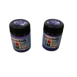 Stock 2 pz Marabu DecorLack Lacca Lucida Viola Scuro 15ml
