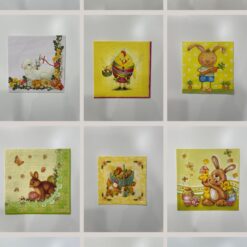 Set 24 pz Tovaglioli per Decoupage – Tema Pasquale