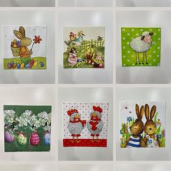 Set 24 pz Tovaglioli per Decoupage – Tema Pasquale