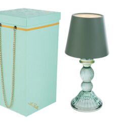 Bomboniera Matrimonio Lampada Drim in Vetro Menta – Le Stelle