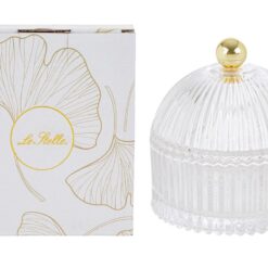 Bomboniera Matrimonio Scatola in Vetro con Pomello Dorato h 11 cm – Le Stelle