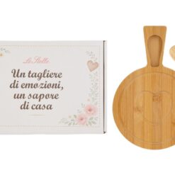 Bomboniera Matrimonio Set Tagliere in Legno con Coltello Formaggio – Le Stelle