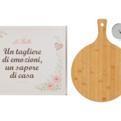 Bomboniera Matrimonio Set Tagliere in Legno con Tagliapizza – Le Stelle