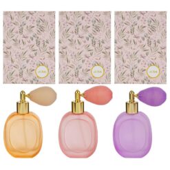 Bomboniera Compleanno Comunione Matrimonio Portaprofumo Spray Satinato 50 ml 3 Colori Assortiti – Le Stelle