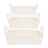Set 3 Cesti in Paper Rattan Bianco - Le Stelle