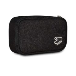 Astuccio Portapenne Seven Round Plus Big Tech Shiny - Jet Black