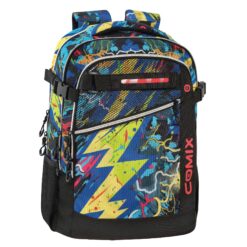 Zaino Scuola Organizzato Comix WBS 2.0 Thunder