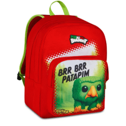 Zaino Scuola Brr Brr Patapim Skifidol Italian Brainrot