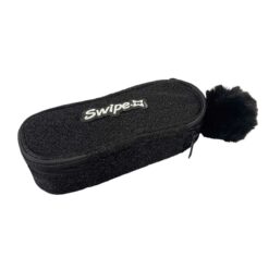 Astuccio Ovale Portapenne Swipe – Nero Glitter