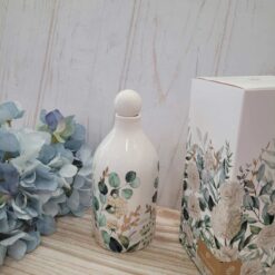 Bomboniera Matrimonio Oliera in Ceramica con Grafica Floreale – Cupido&Co.