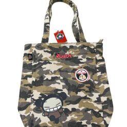 Borsa Shopper a Spalla Mimetica in Tessuto Pucca