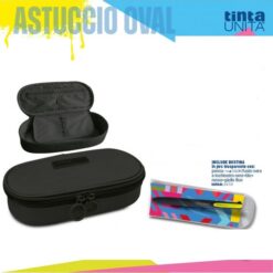Astuccio Ovale Nero + Penna I'M 4 Colors Tinta Unita Excellent