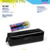 Astuccio Bauletto Nero Paint PVC + Penna I'M 4 Colors Tinta Unita Excellent