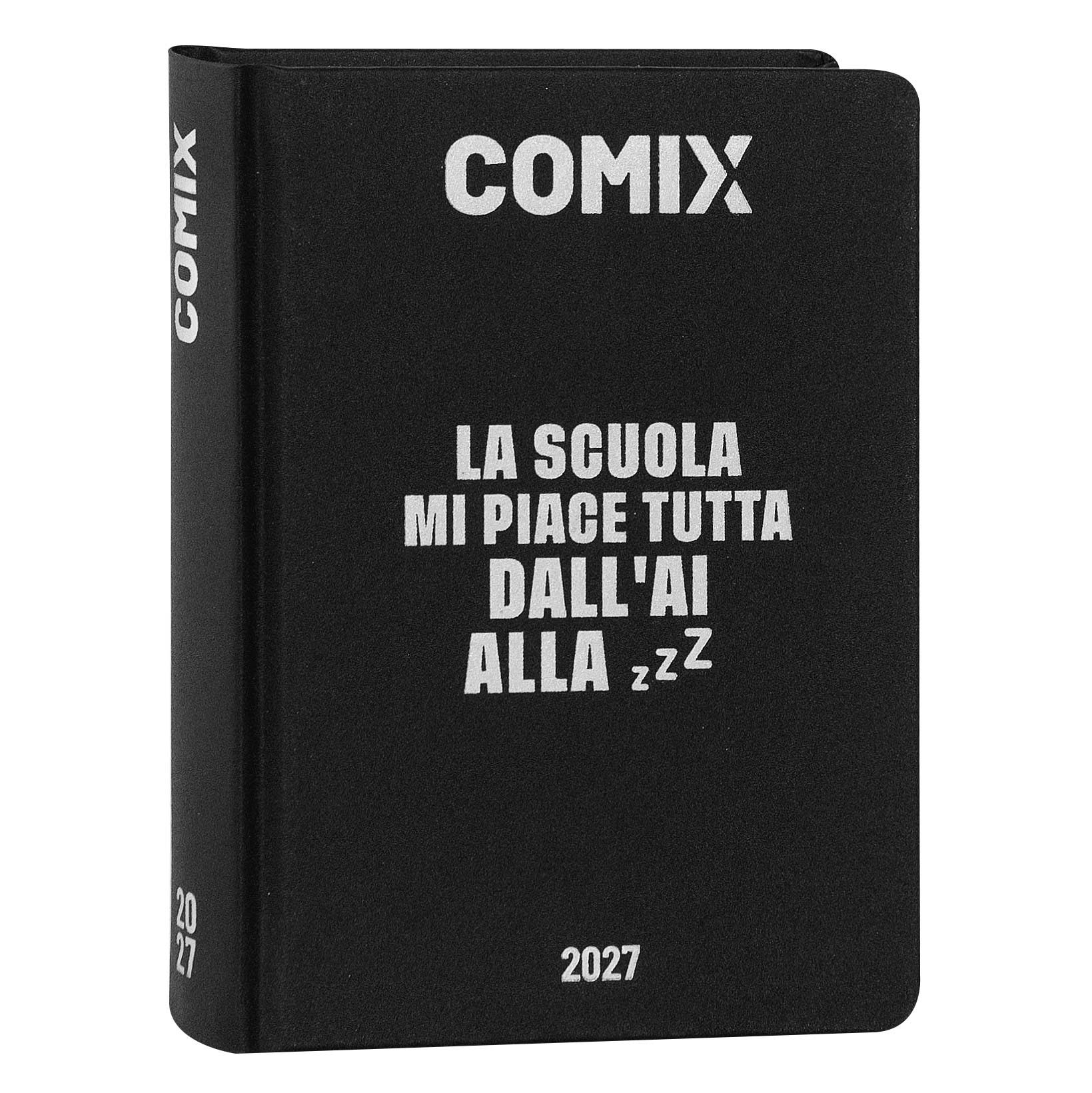 Diario-Agenda-16-Mesi-2026-2027-Mignon-Plus-Comix-Black-and-Silver (1)