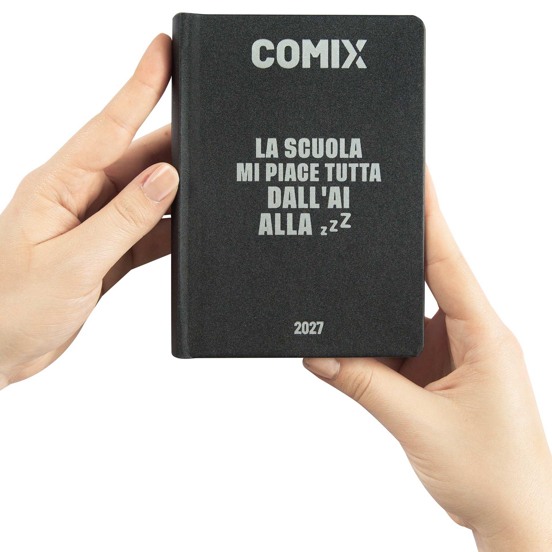 Diario-Agenda-16-Mesi-2026-2027-Mignon-Plus-Comix-Black-and-Silver (4)
