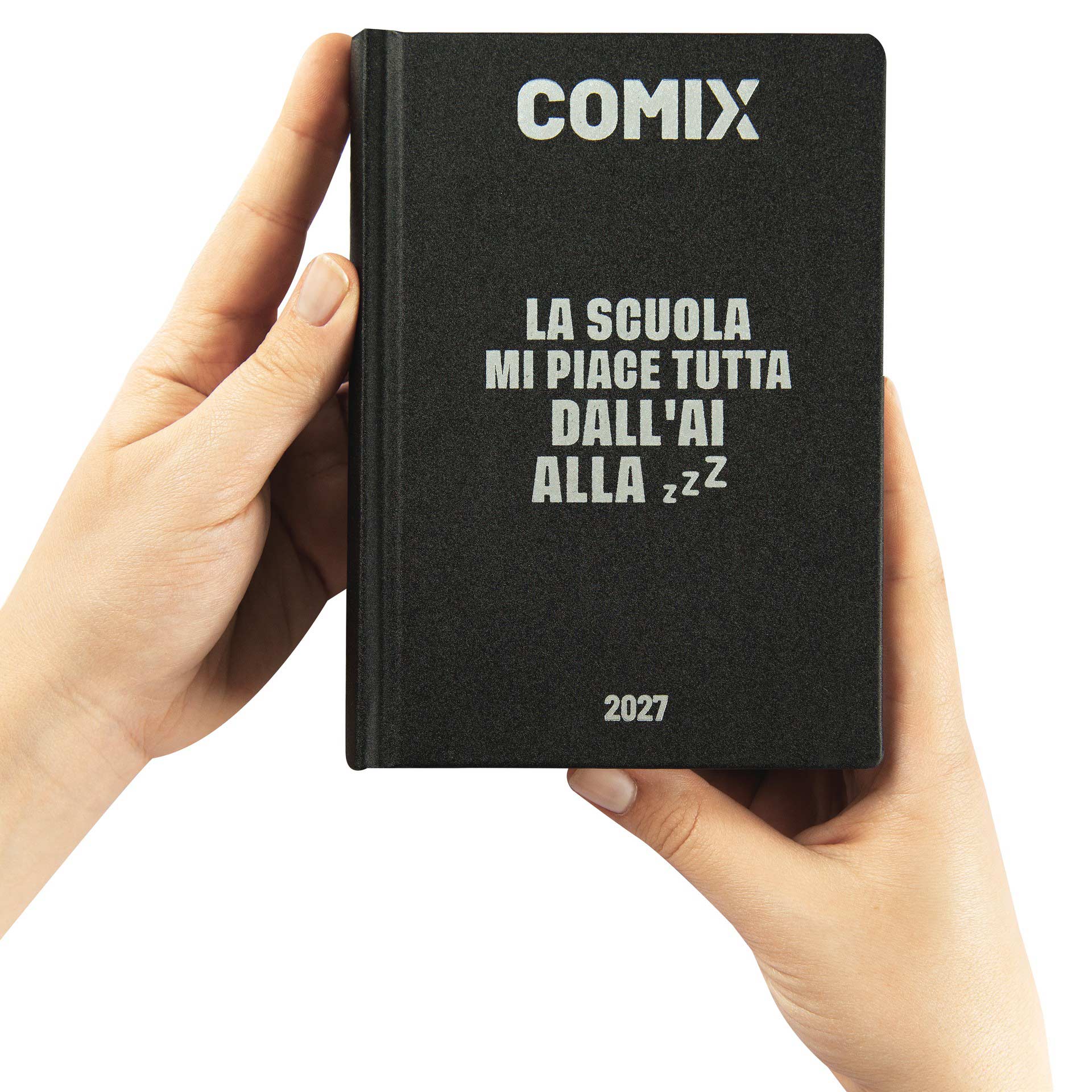Diario-Agenda-16-Mesi-2026-2027-Mini-Comix-Black-and-Silver (4)