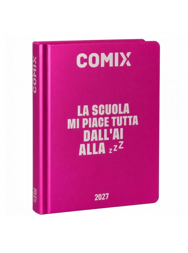 Diario-COMIX-Easy-2026-2027-13-Mesi-per-la-Scuola-Formato-13x17-8cm-con-Copertina-Metallizzata
