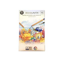 Confezione 12 Pastelli Acquerellabili Mina 4.2 Tinta Unita