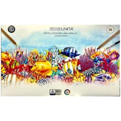 Confezione 36 Pastelli Acquerellabili Mina 4.2 Tinta Unita
