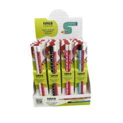Set 2 Matite Esagonali Tinta Unita con Gommina Integrata