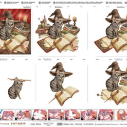 Carta velo soft precious per decoupage TO-DO - Gatto 50x70 cm.